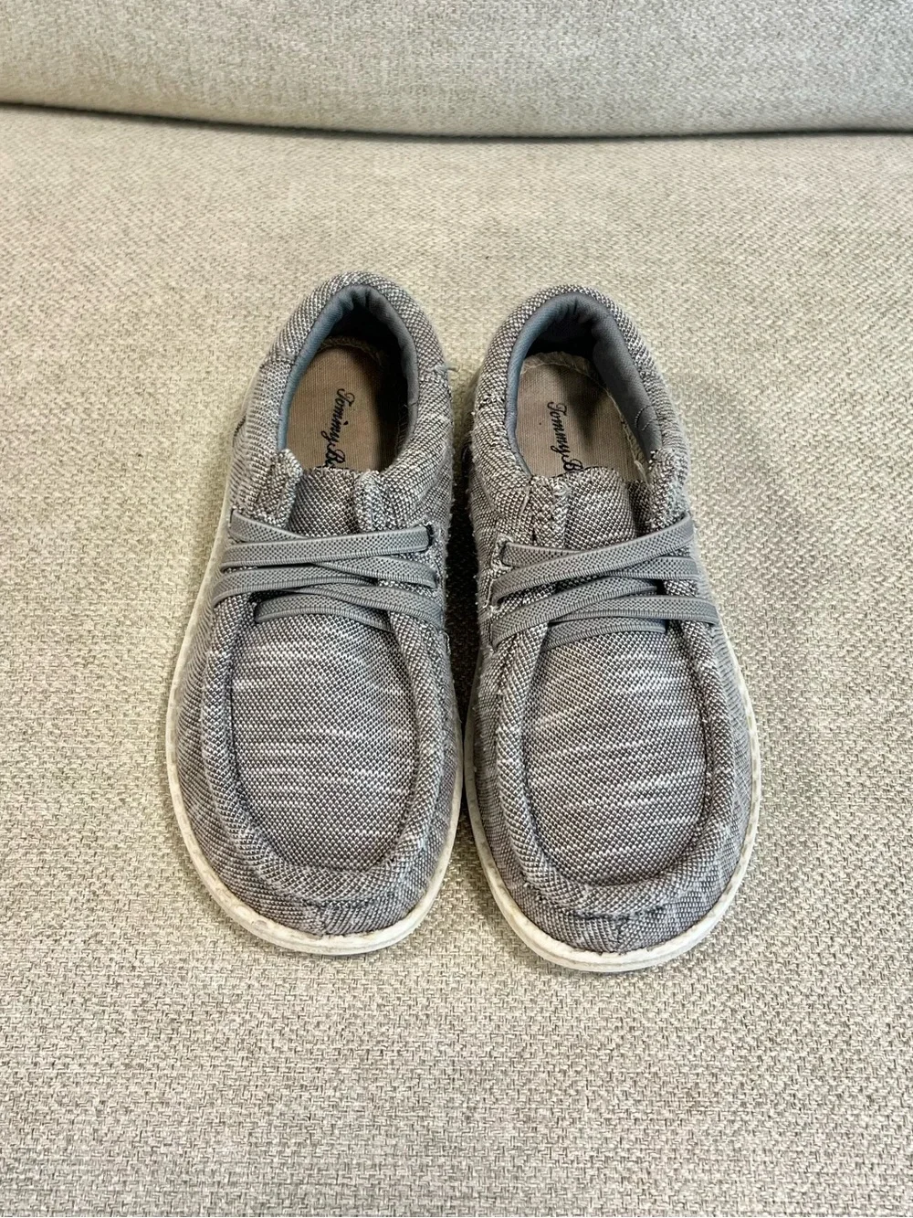 Tommy Bahama Size 12 Toddler Gray Casual Loafers Slip-On Moccasin Shoes